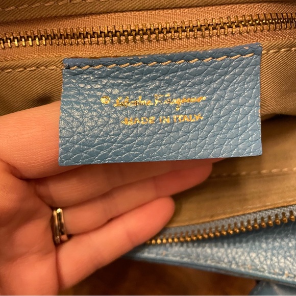 Vintage Salvatore Ferragamo Leather Shoulder Bag - Picture 9 of 12